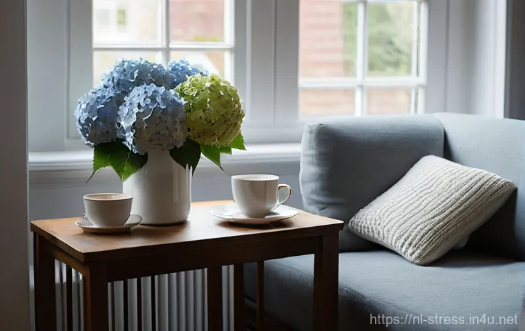 스트레스 해소를 위한 휴가 계획 - **Prompt:** An idyllic image capturing a young couple (early 30s), both dressed in comfortable, mode...